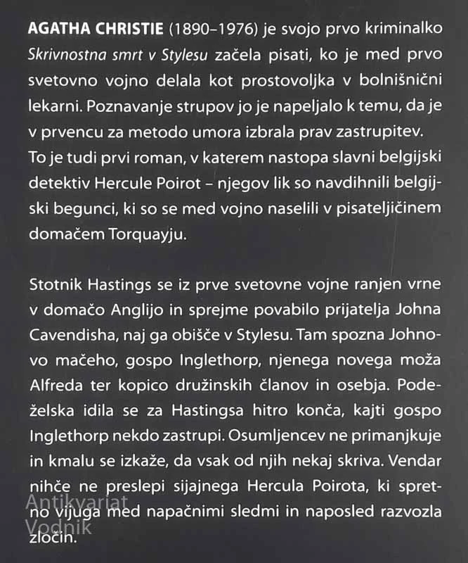 SKRIVNOSTNA SMRT V STYLESU, Agatha Christie