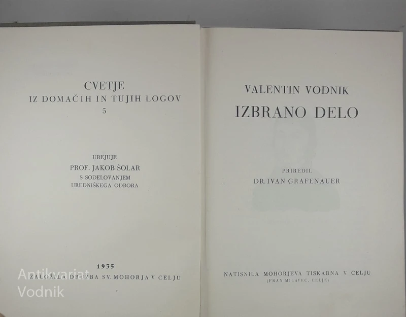 VALENTIN VODNIK: IZBRANO DELO