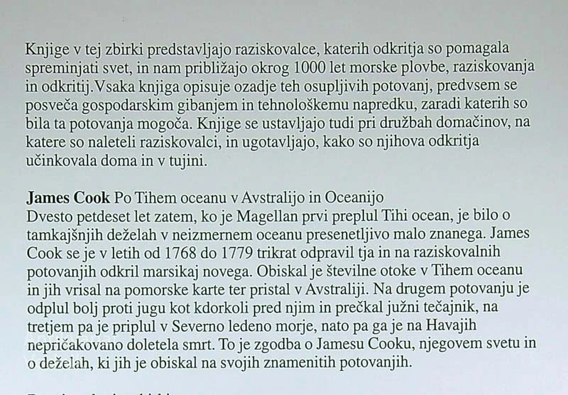 JAMES COOK; PO TIHEM OCEANU V AVSTRALIJO IN OCEANIJO