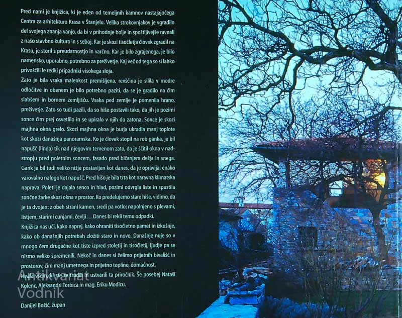 KRAŠKA HIŠA; PRIROČNIK ZA PRENOVO