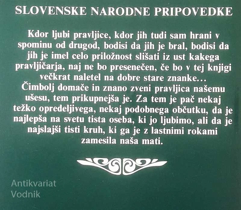 SLOVENSKE NARODNE PRIPOVEDKE