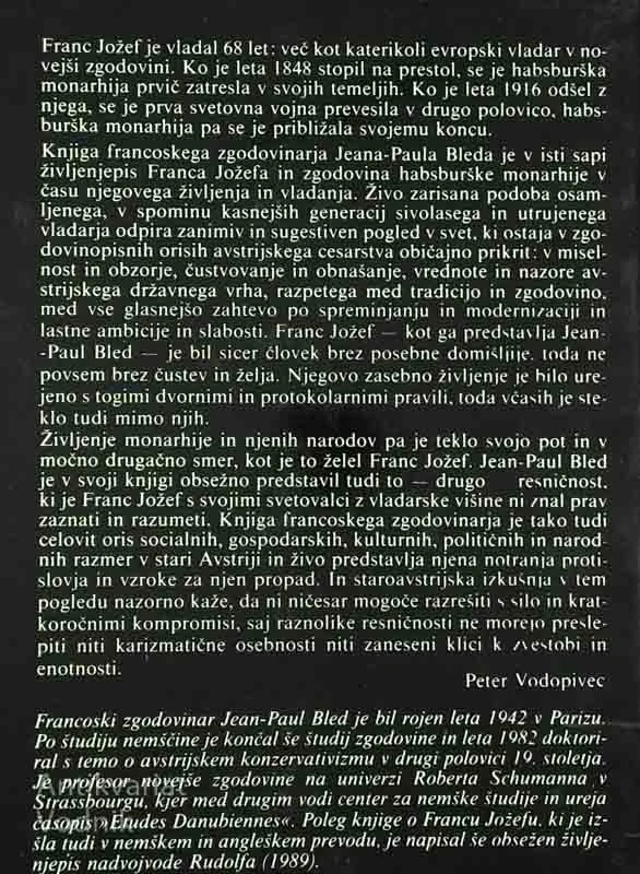FRANC JOŽEF, Jean-Paul Bled