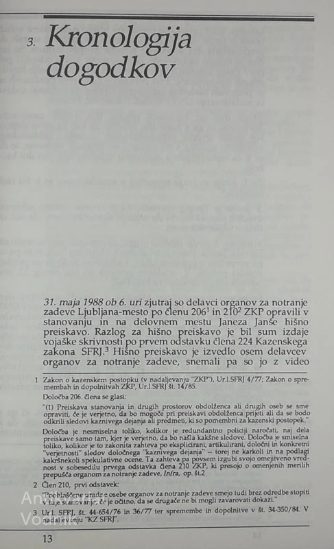 PRAVNI MEMORANDUM, vojaški tožilec versus Borštner, Časopis za kritiko