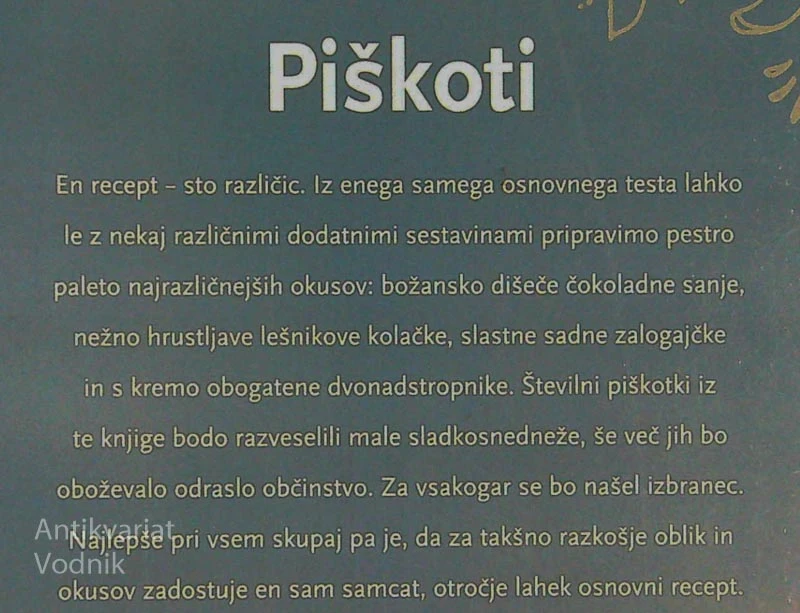 PIŠKOTI; RECEPTI, KI SE JIM NI MOŽ UPRETI