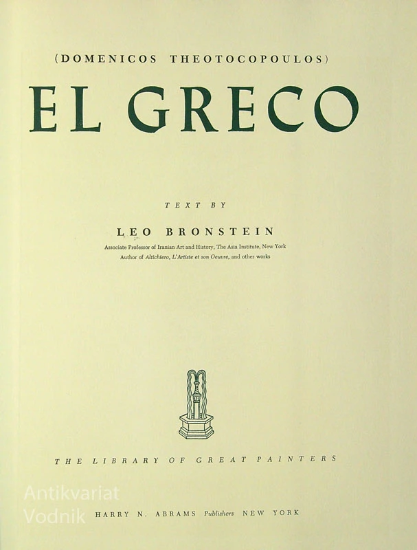 EL GRECO, Leo Bronstein