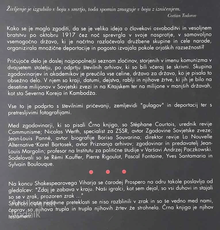 ČRNA KNJIGA KOMUNIZMA, Več avtorjev, Zločini, teror in zatiranje