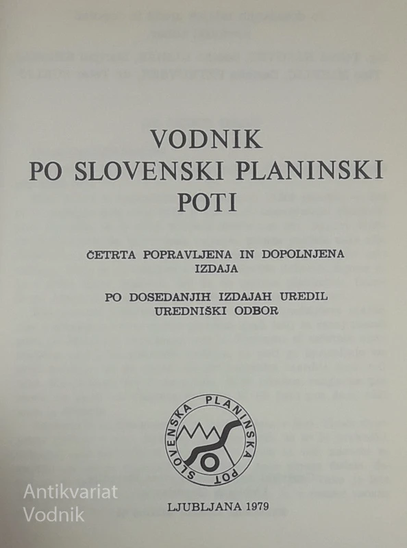 SLOVENSKA PLANINSKA POT, več avtorjev