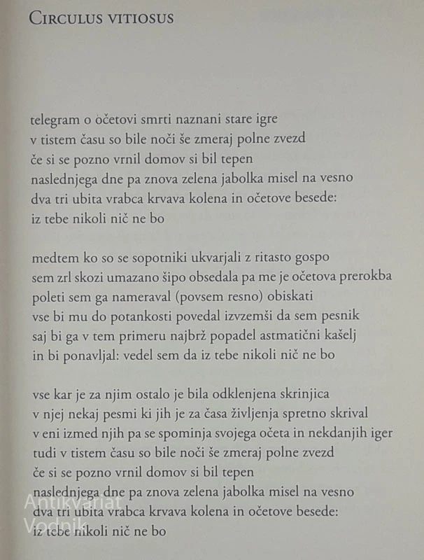 IZGON V RAJ; Izbrane pesmi, Josip Osti