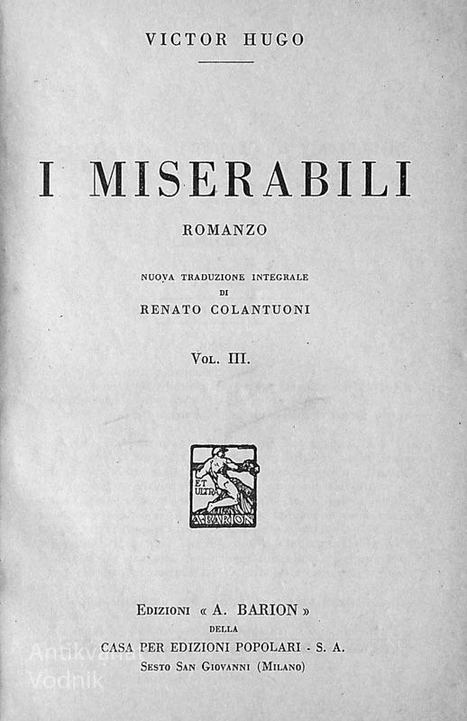 I MISERABILI, Victor Hugo