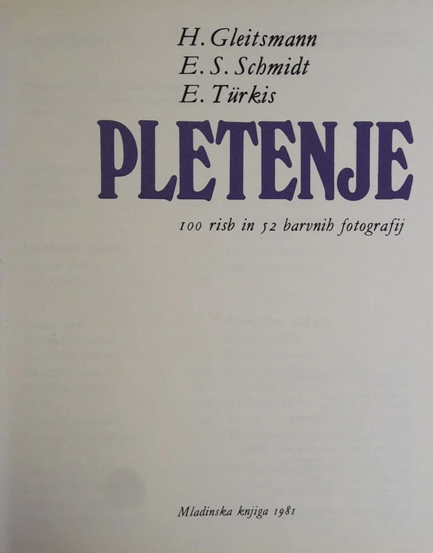 PLETENJE: MALI PRIROČNIK, Gleitsmann, Schmidt in Turkis