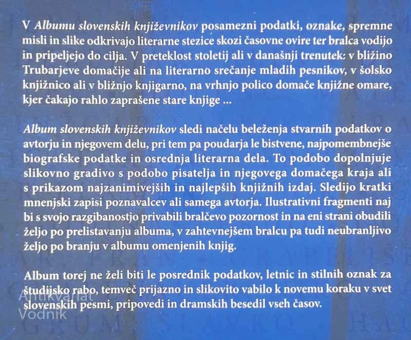 ALBUM SLOVENSKIH KNJIŽEVNIKOV
