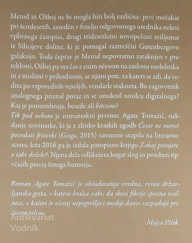 TIK POD NEBOM, Agata Tomažič