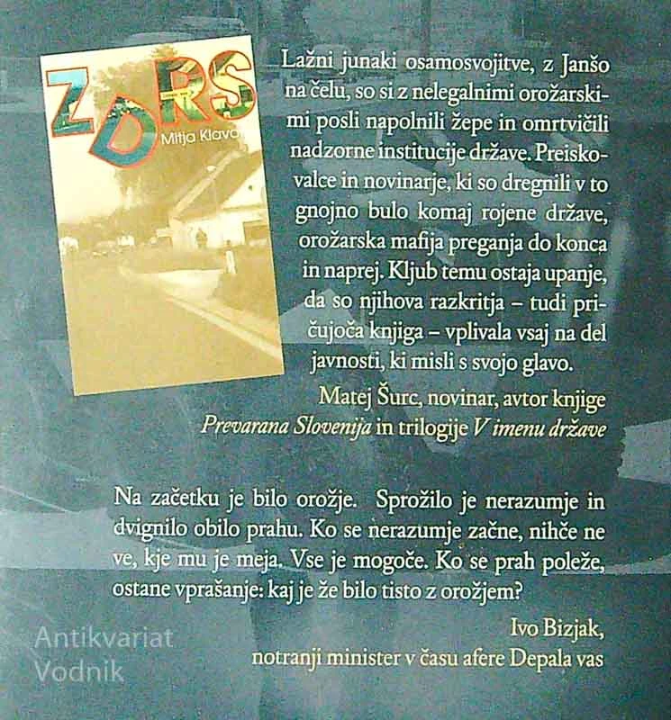 OD DEPALE VASI DO PATRIE, Mitja Klavora (posvetilo avtorja)