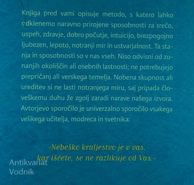 POT V SVOBODO Z METODO OPUŠČANJA, David R. Hawkins