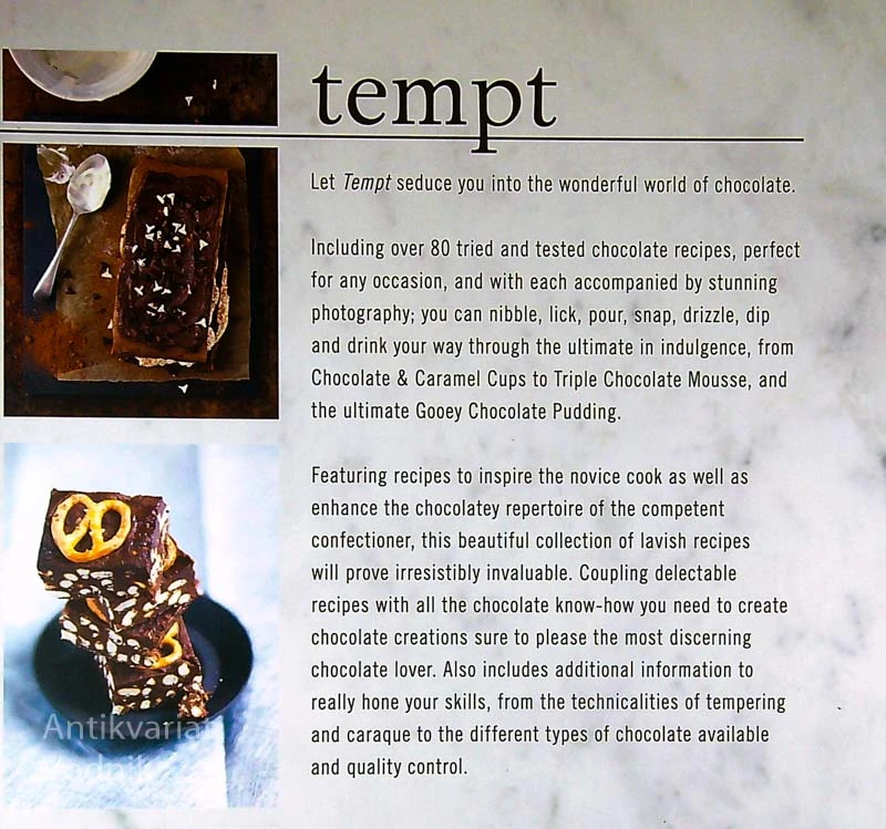 TEMPT; DECADENT AND DELICIOUS CHOCOLATE RECIPES