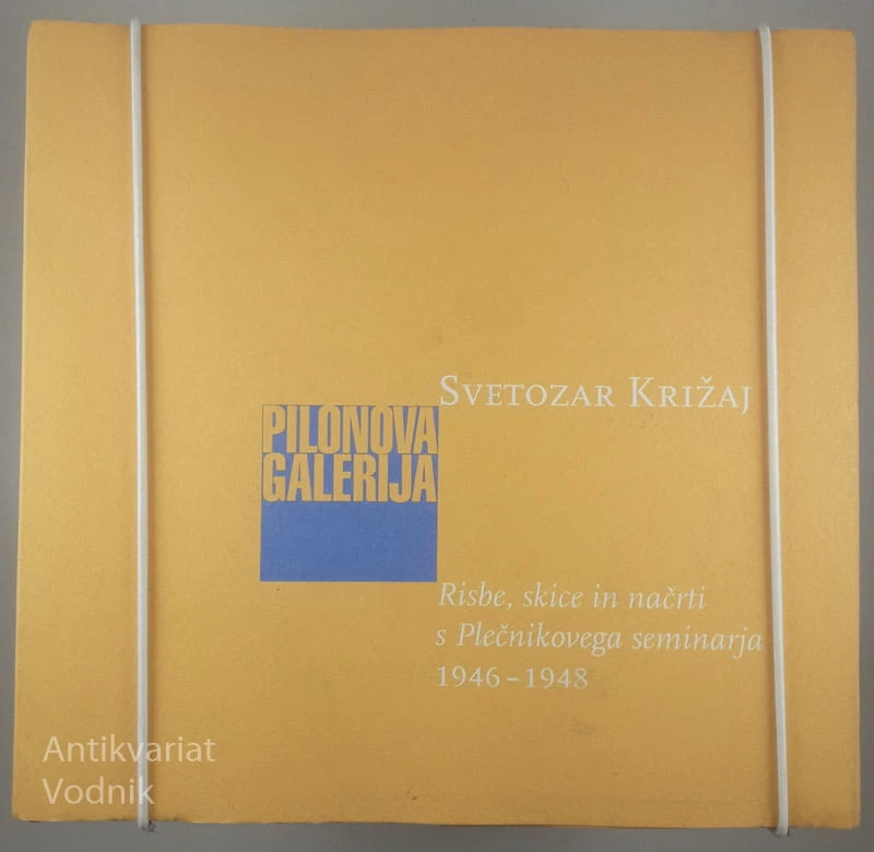 SVETOZAR KRIŽA; RISBE, SKICE IN NAČRTI S PLEČNIKOVEGA SEMINARJA 1946-1948
