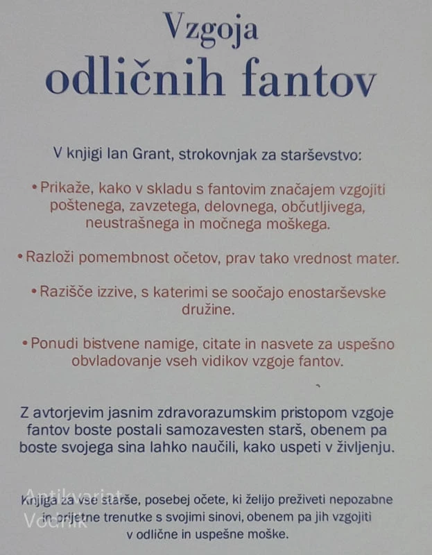VZGOJA ODLIČNIH FANTOV Ian Grant