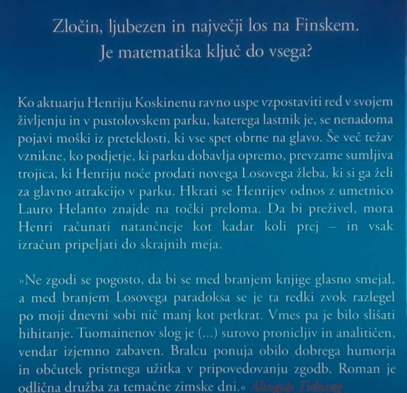 LOSOV PARADOKS, Antti Tuomainen