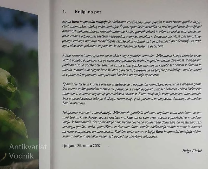 GORE IN SPOMINI OSTAJAJO, Ciril Velkovrh