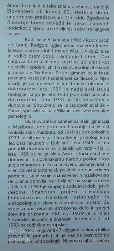 ZGODOVINA FILOZOFIJE (2. DEL), Anton Trstenjak