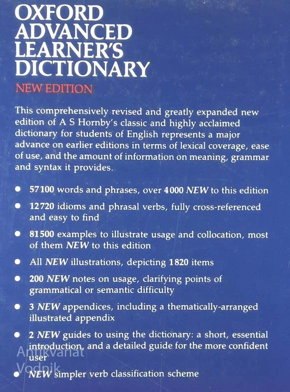OXFORD ADVANCED LEARNER’S DICTIONARY