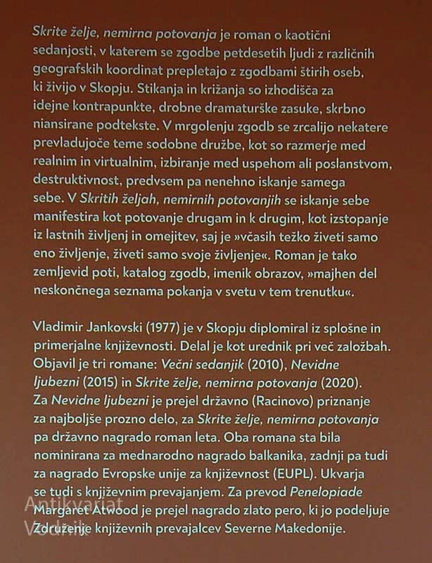 SKRITE ŽELJE, NEMIRNA POTOVANJA, Vladimir Jankovski