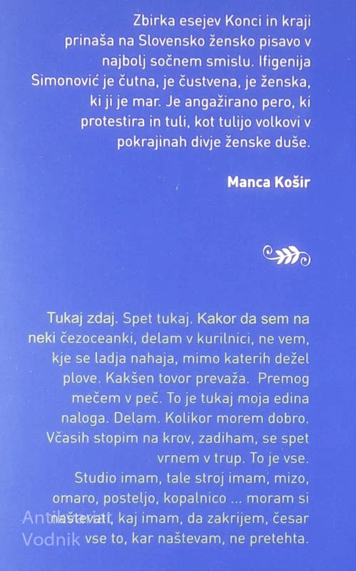 KONCI IN KRAJI, Ifigenija Simonović