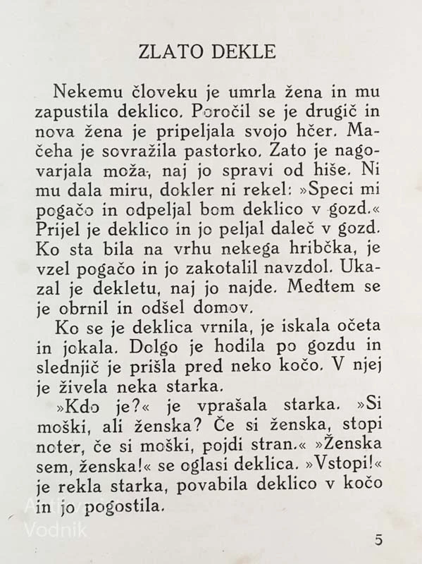 ZLATO DEKLE, Bolgarske narodne pravljice