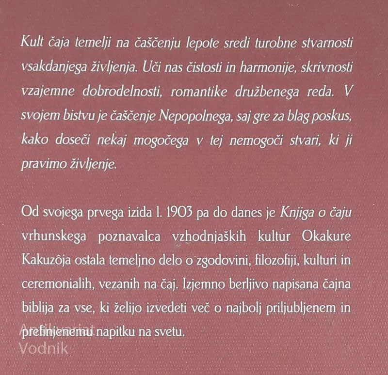 KNJIGA O ČAJU, Okakura Kakuzo