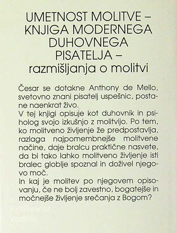 BOŽJI DOTIK, Anthony de Mello