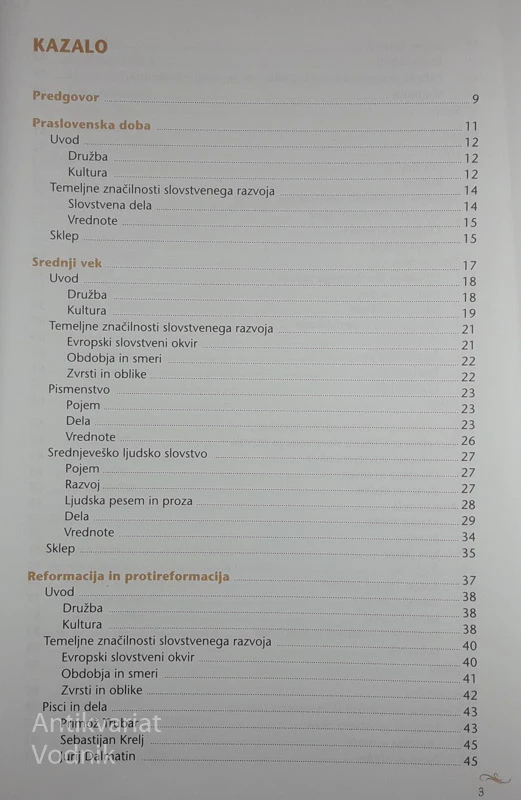 PREGLED SLOVENSKEGA SLOVSTVA, Janko Kos