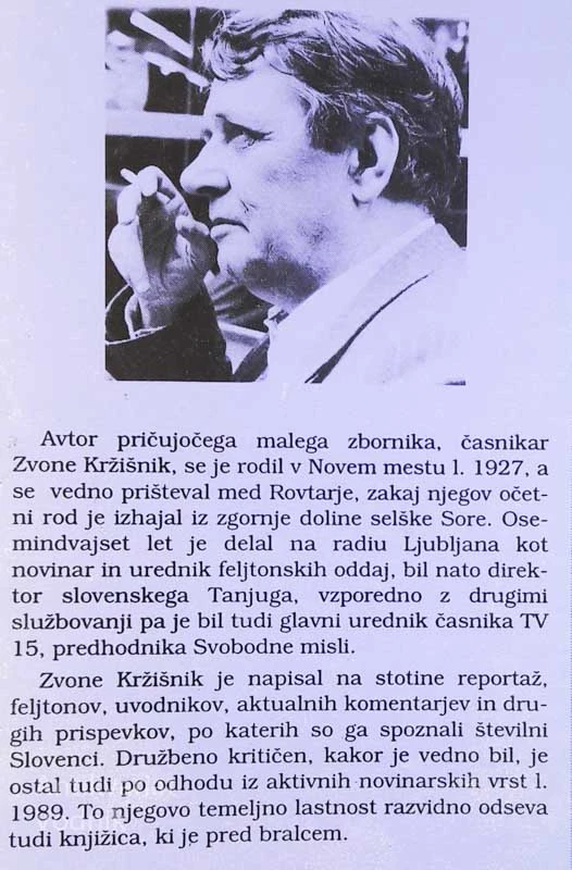 SLOVNENSKI POLITIKI IZZA POMLADI NARODOV, Zvone Kržišnik