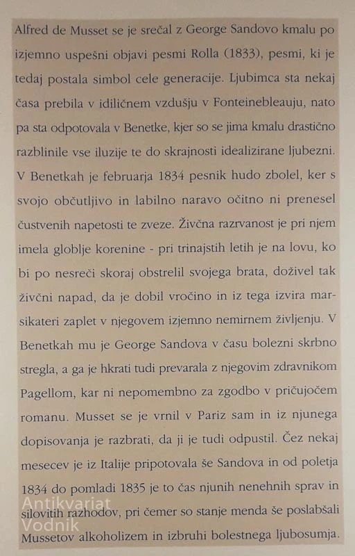 IZPOVED OTROKA NAŠEGA ČASA, Alfred de Musset