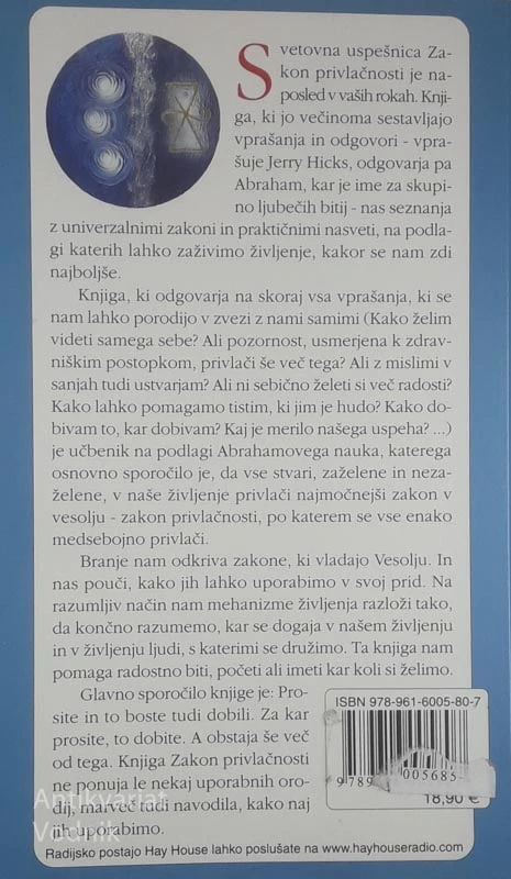 ZAKON PRIVLAČNOSTI; OSNOVE ABRAHAMOVEGA NAUKA, Esther in Jerry Hicks