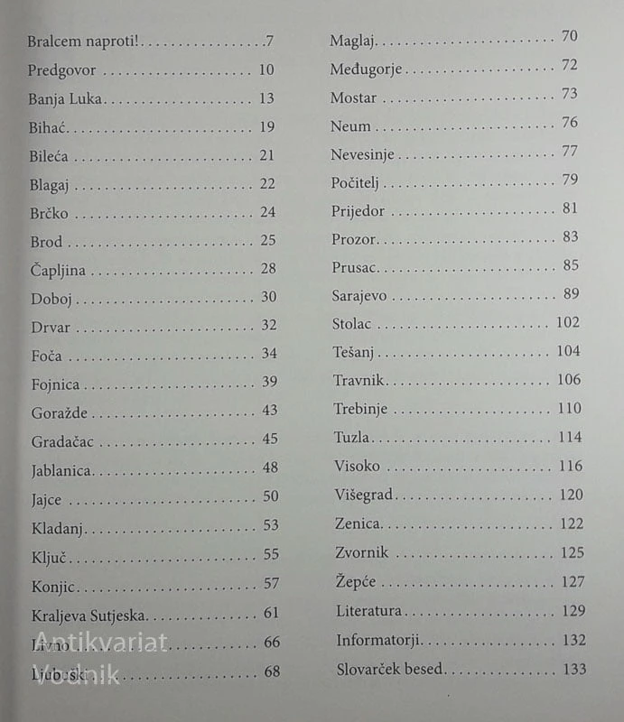 POTEPANJA PO BOSNI IN HERCEGOVONI, Manja Žugman Širnik