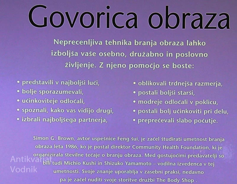 GOVORICA OBRAZA, Simon G. Brown