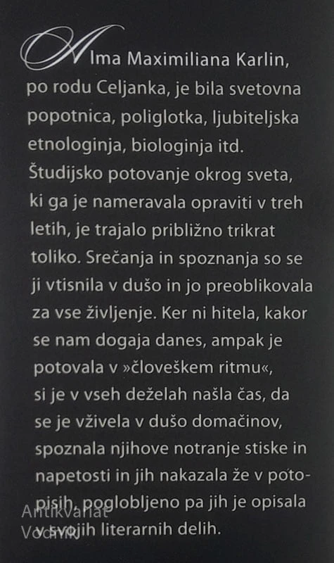 DOŽIVETI SVET, Alma Karlin