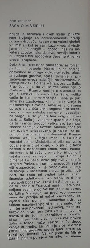 Fritz Steuben: SAGA O MISISIPIJU