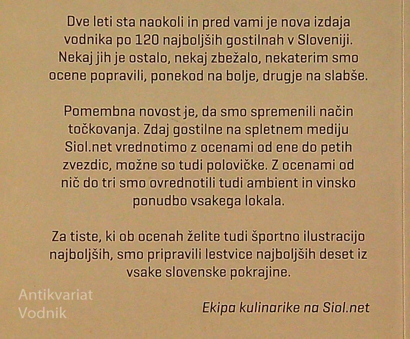 120 NAJBOLJŠIH SLOVENSKIH GOSTIL PO IZBORU WWW.SIOL.NET, Miha First