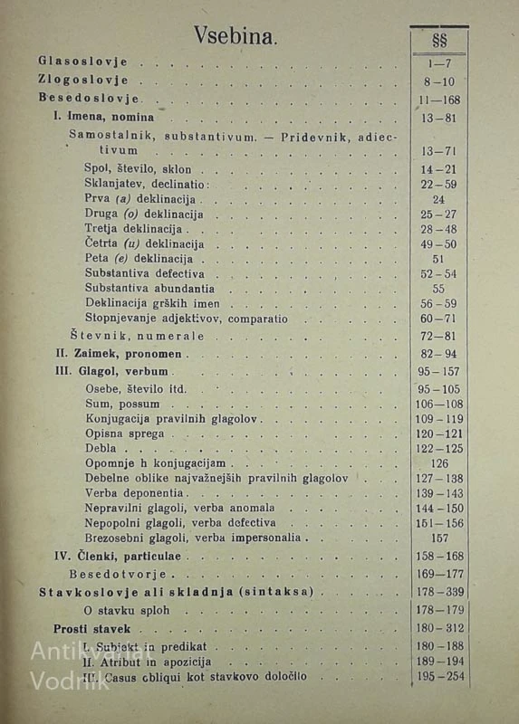 LATINSKA SLOVNICA, Dr. J. Pipenbacher