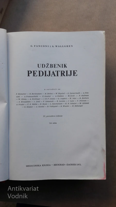 UDŽBENIK PEDIATRIJE, Franconi – Wallgren