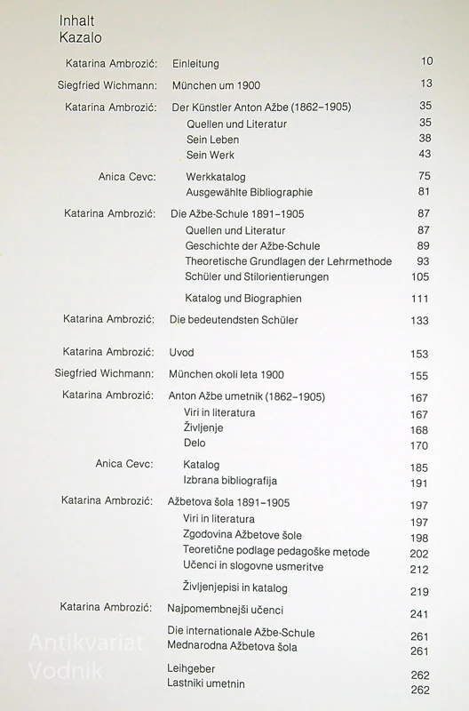 POTA K MODERNI IN AŽBETOVA ŠOLA V MÜNCHNU, Katarina Ambrozić