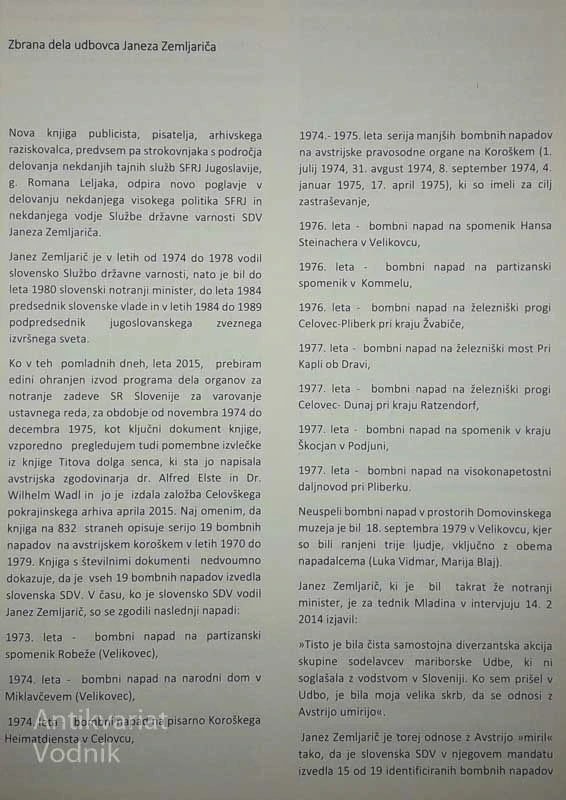 ZBRANA DELA UDBOVCA JANEZA ZEMLJARIČA, Roman Leljak