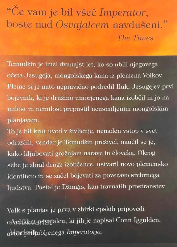 OSVAJALEC: VOLK S PLANJAV, Conn Iggulden