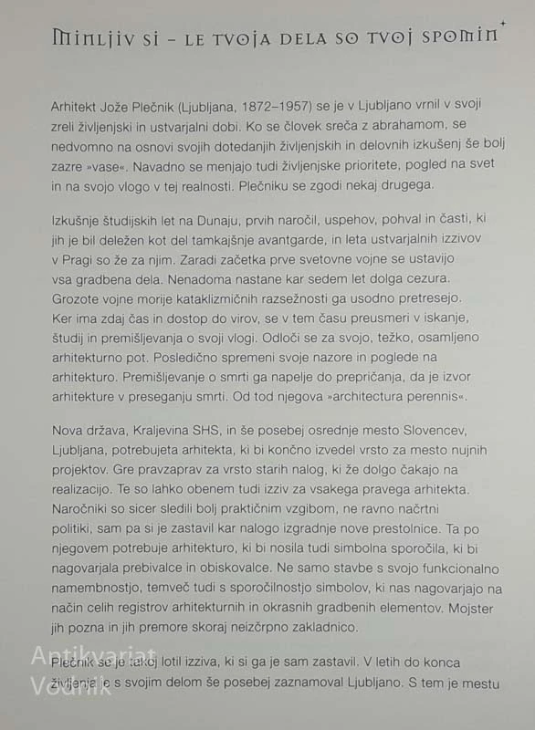 SIMBOLI V PLEČNIKOVI ARHITEKTURI, Andrej Hrausky