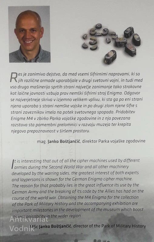 ENIGMA; SKRIVNOSTNO ZAKULISJE VOJNE-THE MYSTERIOUS BEHIND THE SCENES OF WAR, Janko Boštjančič