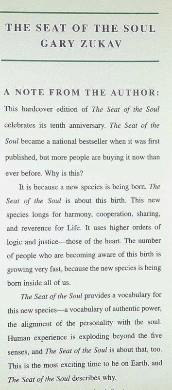 THE SEAT OF THE SOUL, Gary Zukav
