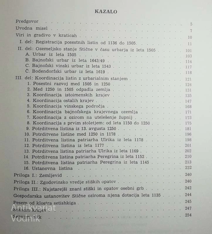 GOSPODARSKA USTANOVITEV STIČNE ALI NJENA DOTACIJA LETA 1135, Jože M. Grebenc