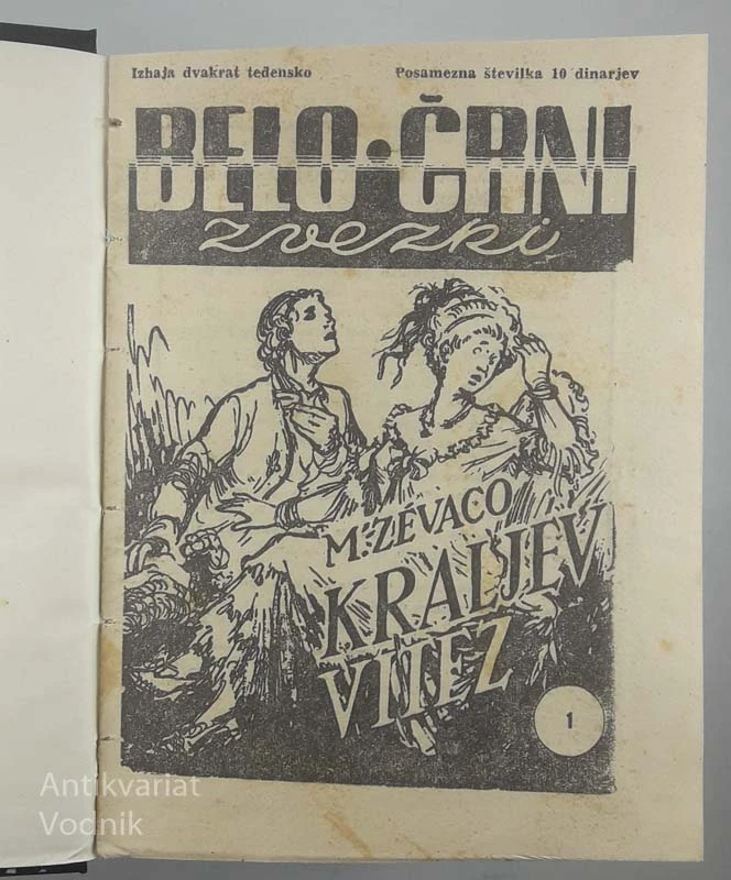 KRALJEV VITEZ, M. Zevaco (belo-črni zvezki)