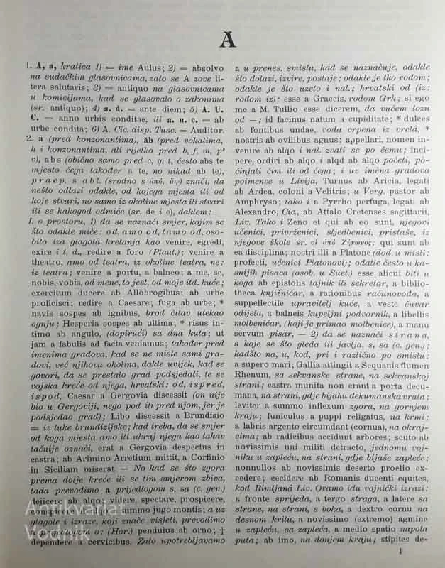 LATINSKO – HRVATSKI RJEČNIK, Divković